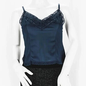 Lily of France Navy Satin Cami